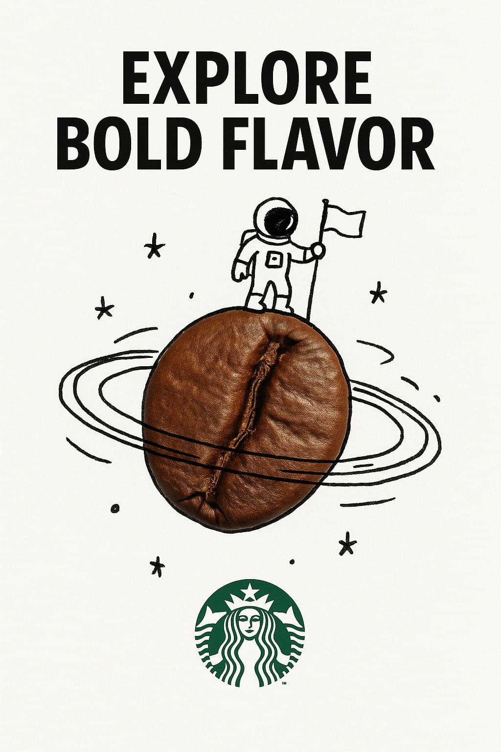 Creative Advertisement with Real Objects and Hand-drawn Doodles - Input