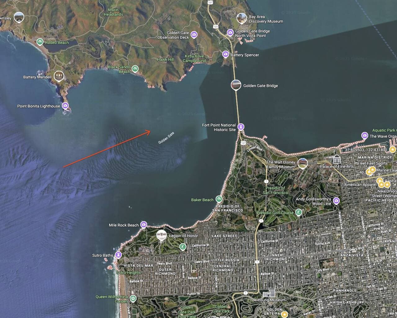 Generate Ground-Level View from Map Arrow - Input