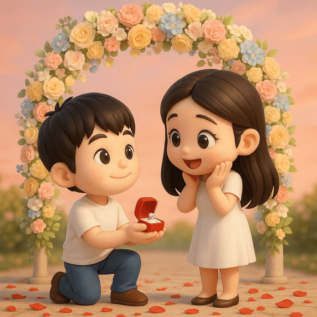 Q-Style Proposal Scene — Generated result