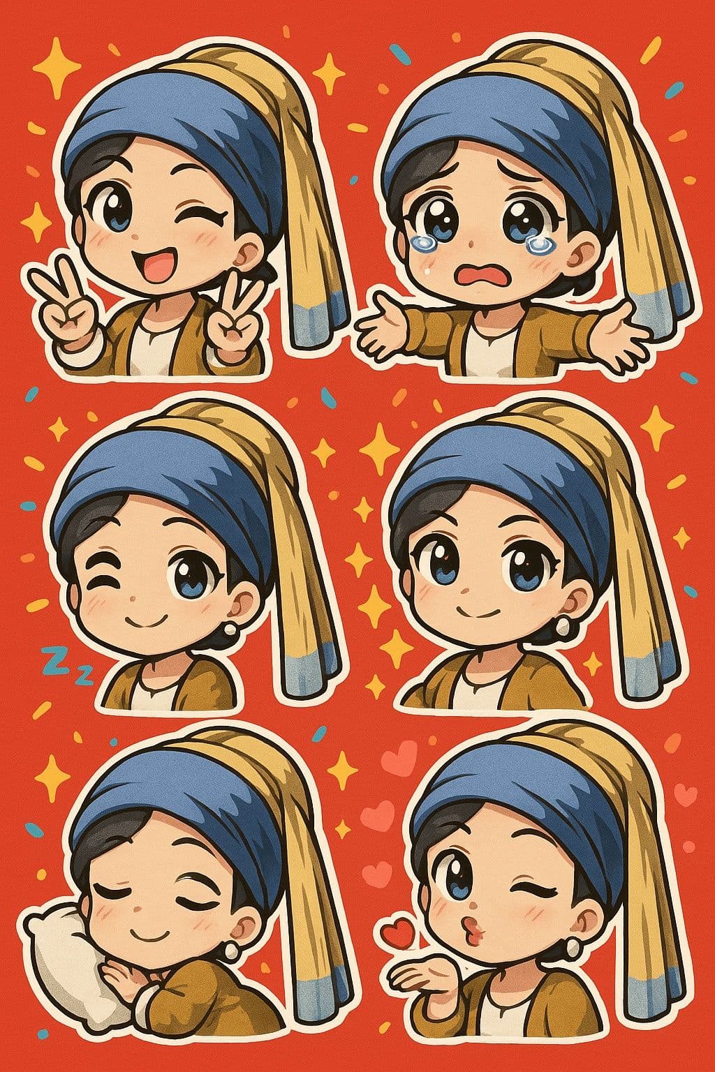 Chibi Sticker Pack Creation - Output