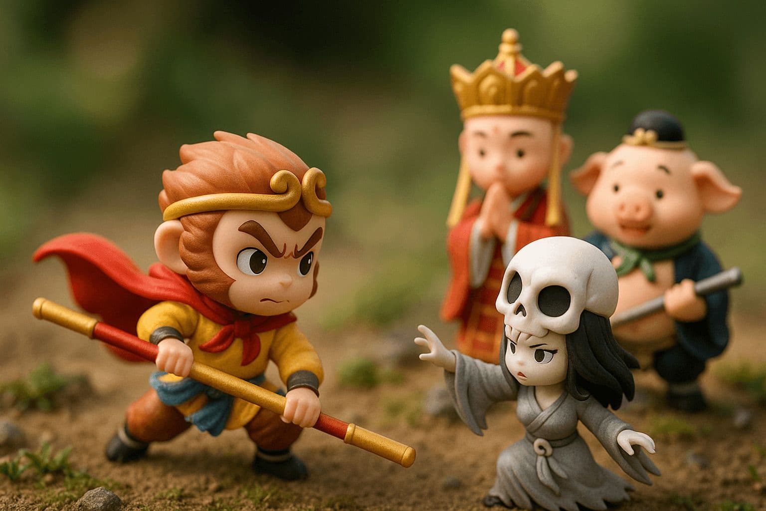 Miniature Diorama (Sun Wukong vs. White Bone Spirit) - Output