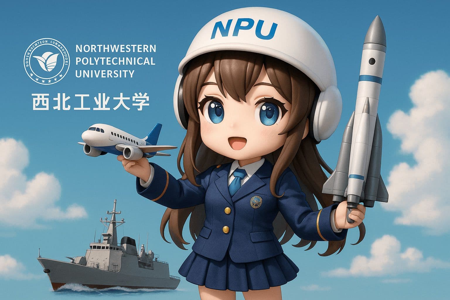 3D Chibi Anthropomorphized University Character - Input