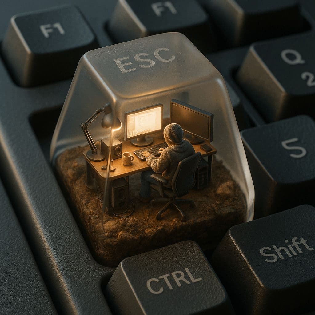Keyboard ESC Keycap Miniature Diorama - Output