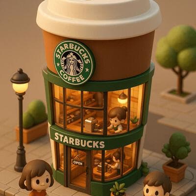 Miniature 3D Building