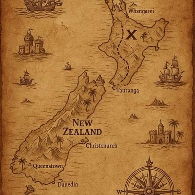 Google Maps Transformed into Ancient Treasure Map
