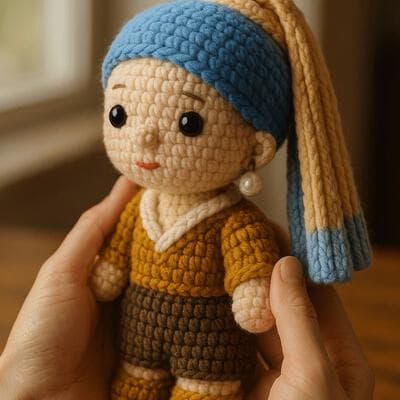 Adorable Warm Knitted Doll
