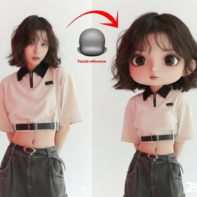 控制人物脸型 - Input