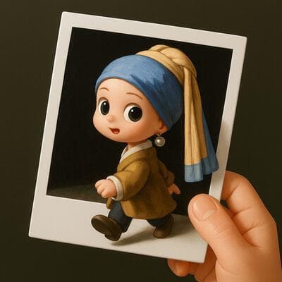 3D Q-Style Character Photo Frame
