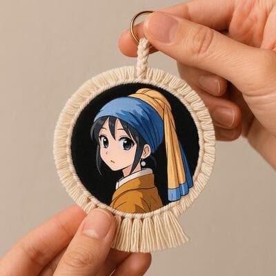 Anime-Style Tassel Badge