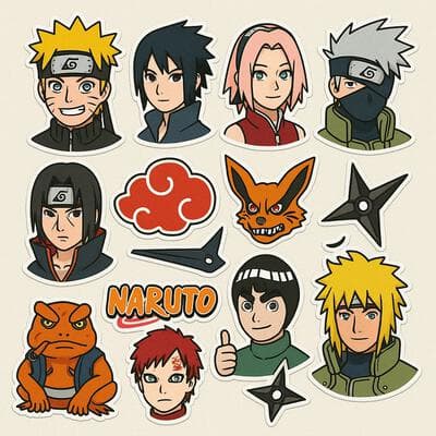 Anime Sticker Set