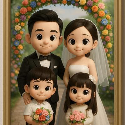 Family Wedding Portrait