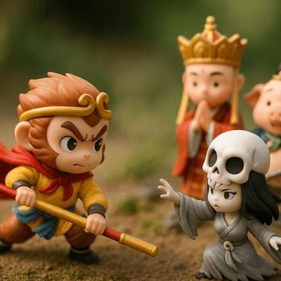 微型立体场景 (孙悟空三打白骨精) - Input