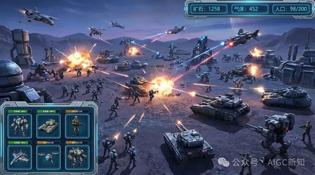 RTS Game Interface - Output