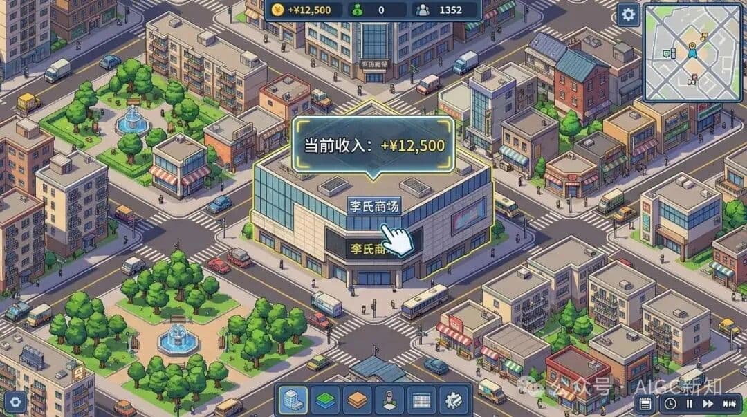 City Sandbox Game Interface - Output