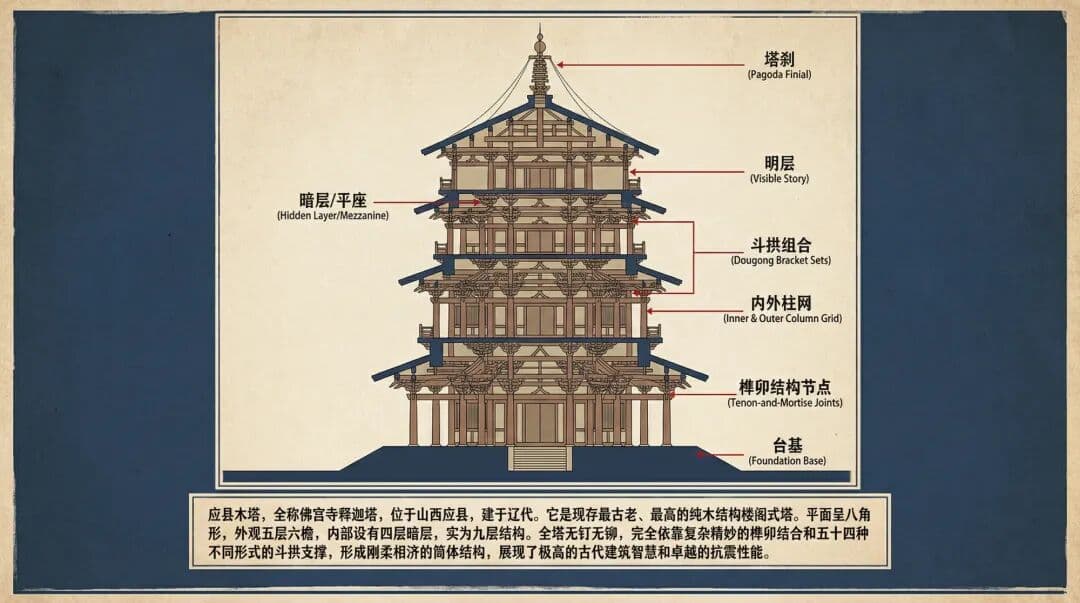 Yingxian Pagoda Structure