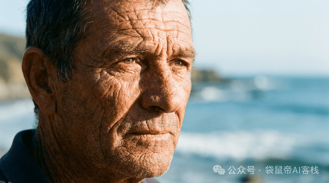 Elderly Fisherman Portrait - Output