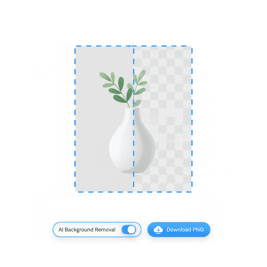 Background remover tool interface showcasing easy photo editing features.