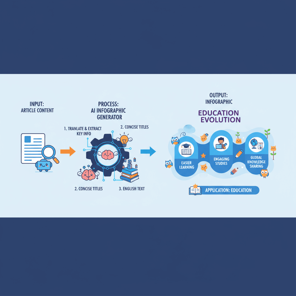 可爱的AI信息图表工具,将文章内容转化为生动易懂的教育图示。