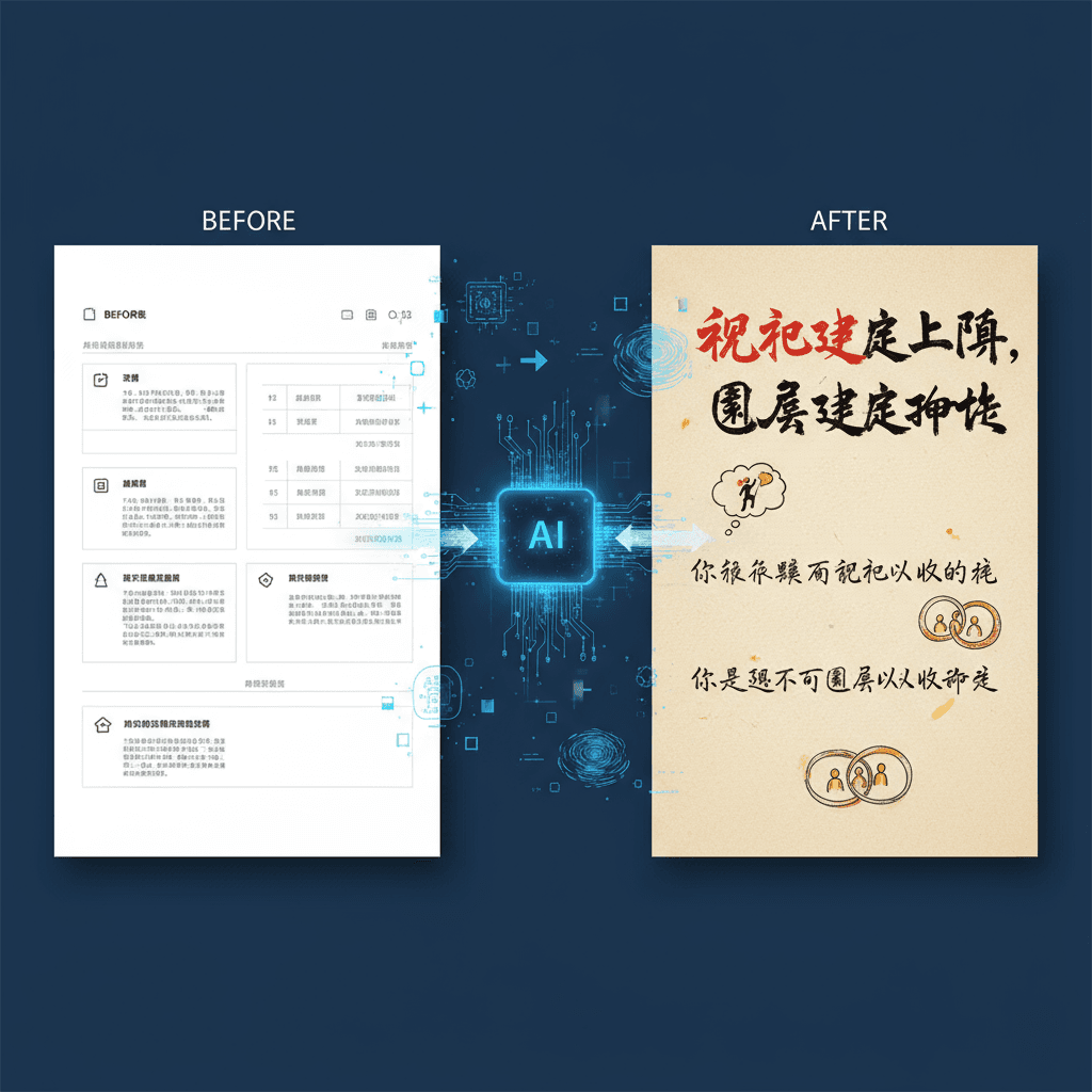 手描きインフォグラフィックカード:9:16フォーマットで中国語のテキストと遊び心のあるイラストを使って手描きスタイルのインフォグラフィックを作成します。AI生成。