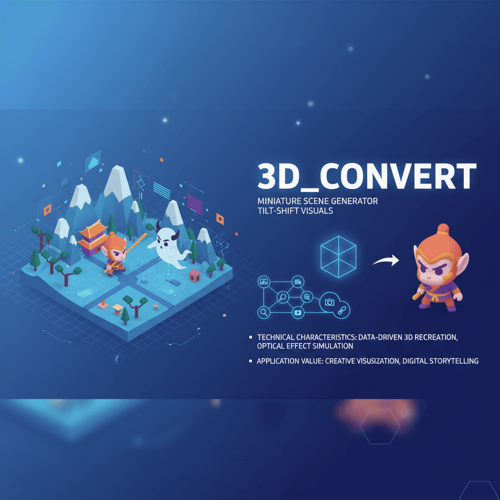 Diorama en miniatura de Sun Wukong luchando contra el Espíritu de Hueso Blanco, capturado con fotografía tilt-shift para un efecto 3D dinámico.