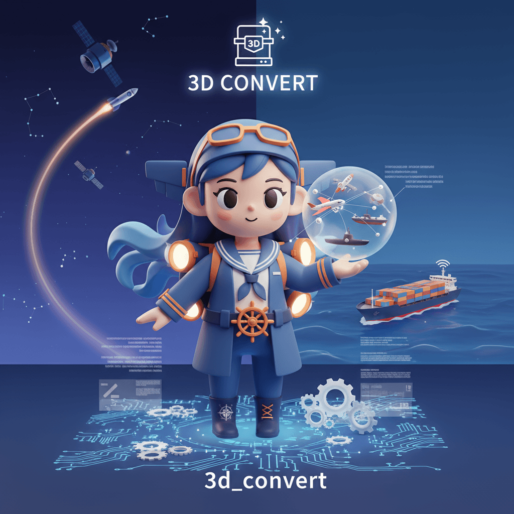 Fille anime de style chibi en 3D représentant l'Université Polytechnique Northwestern, mettant en avant des thèmes d'ingénierie aérospatiale, d'avi…
