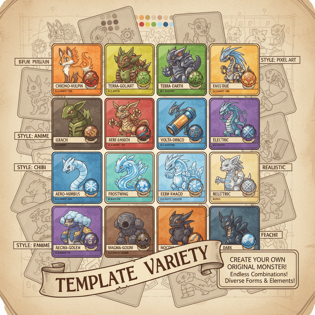 تنوّع القوالب