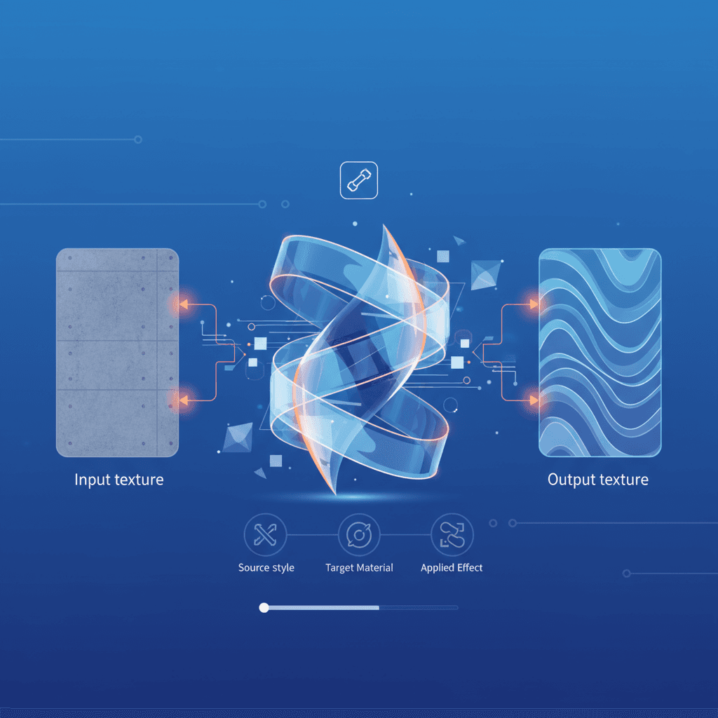Illustration artistique de la restructuration du verre, mettant en valeur des textures et des réflexions photoréalistes. Application de transfert d…