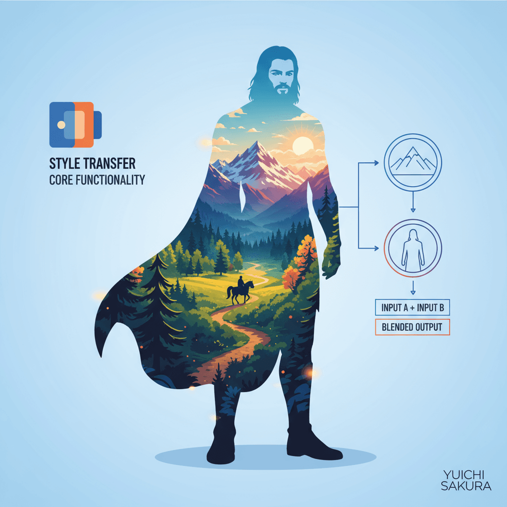 Double exposition artistique d'Aragorn fusionné avec les paysages de la Terre du Milieu, mettant en valeur le printemps vibrant dans un chef-d'œuvr…