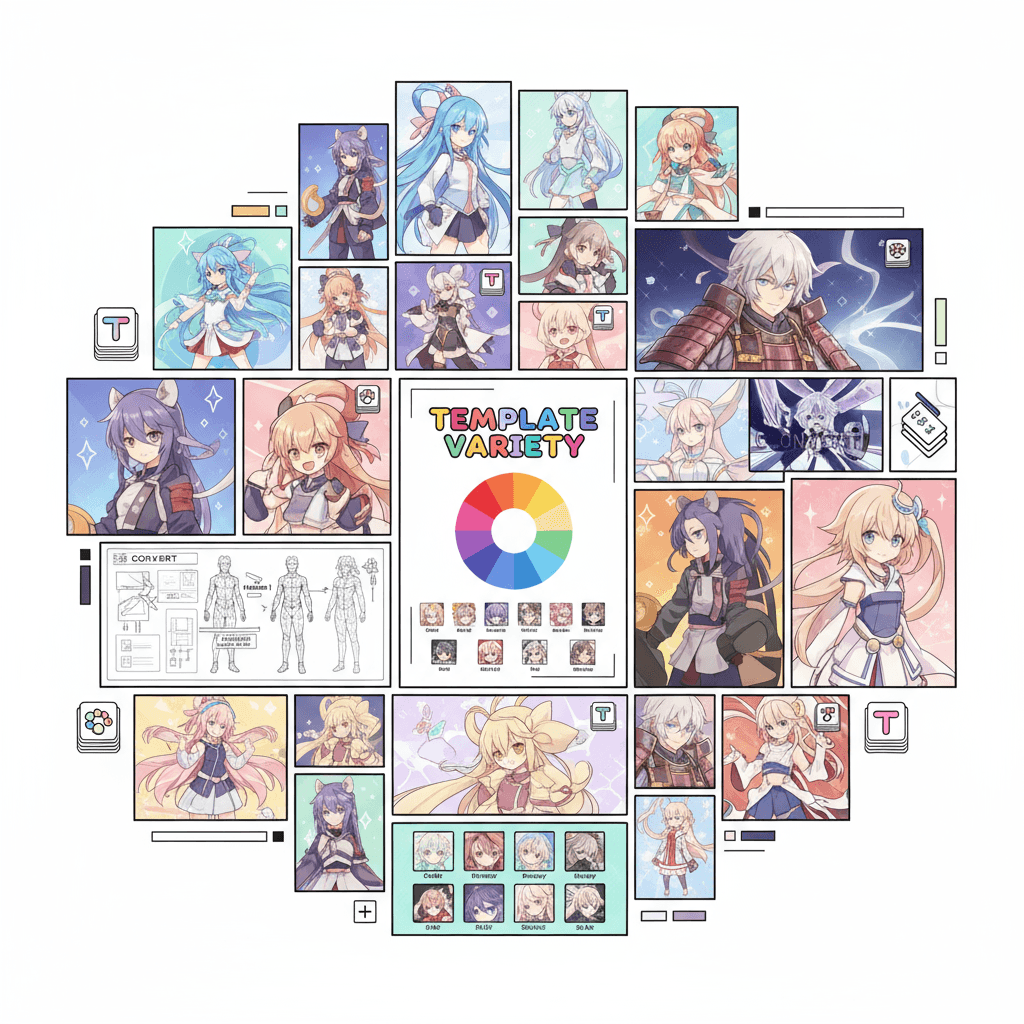 Variedad de plantillas