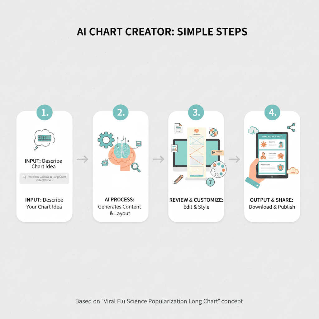 Usage steps for creating a Viral Cold Infographic with Nano Banana Pro, an easy-to-use AI tool for educational visuals.