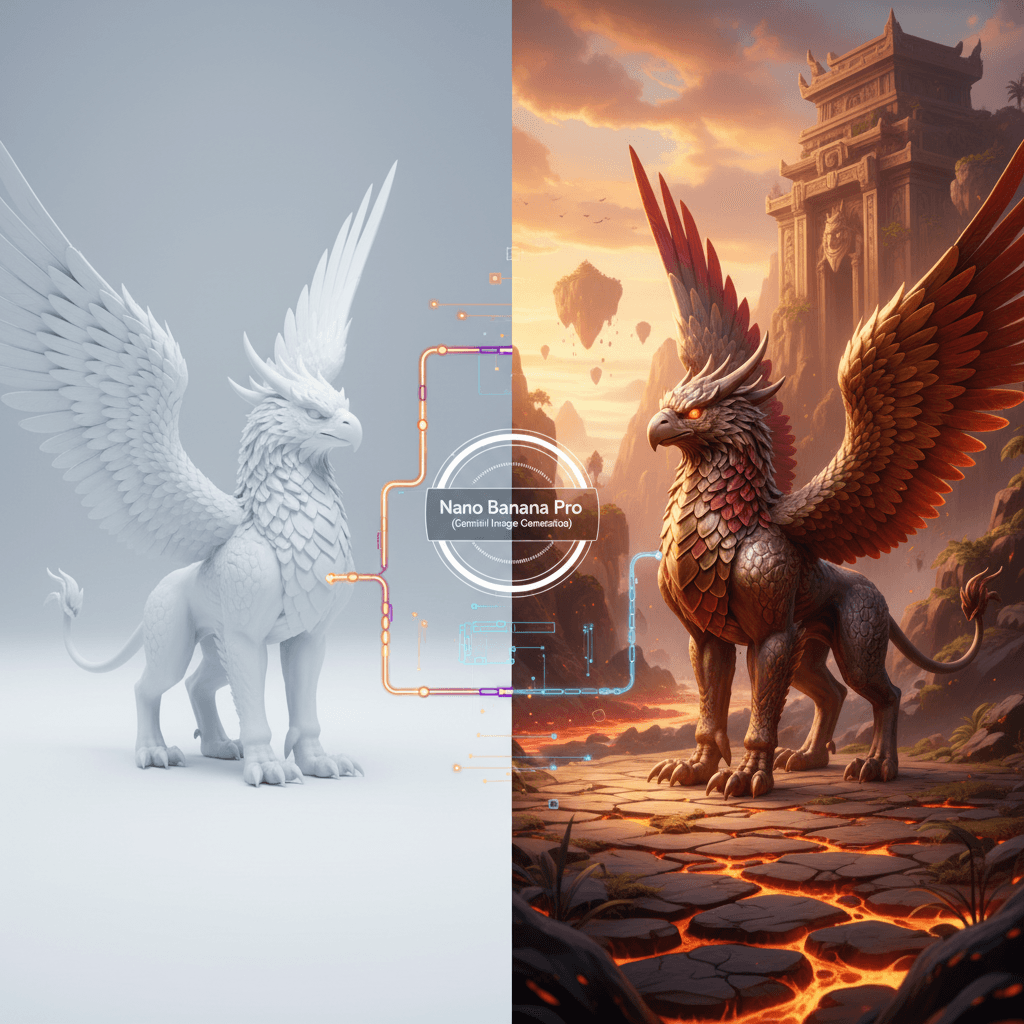 Stunning style transfer by Nano Banana Pro: White Model Colorization showcasing AI generation capabilities.