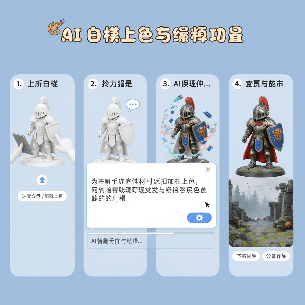 Usage steps for White Model Colorization using an AI tool: a simple guide to stunning style transfer with Nano Banana Pro.