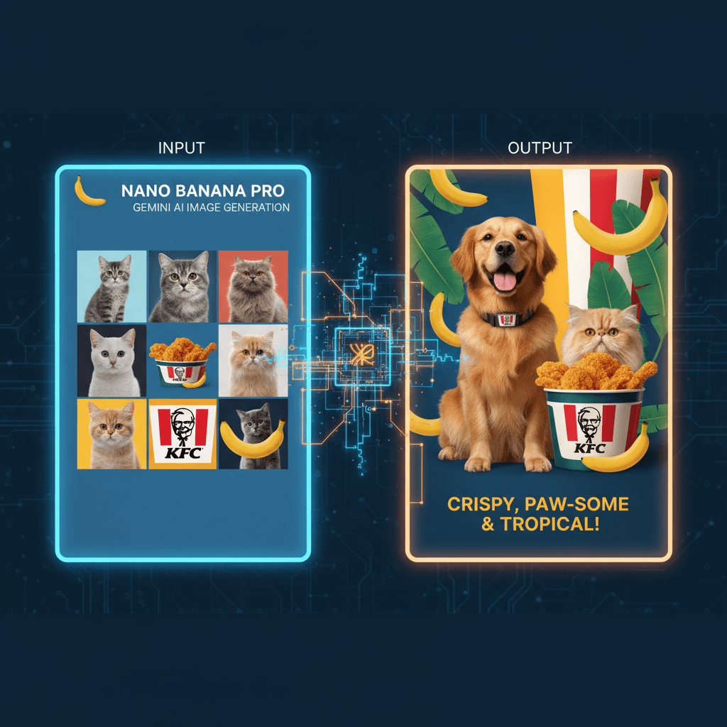 Stunning Pet Brand Collaboration Poster design created with Nano Banana Pro, showcasing AI generation capabilities.