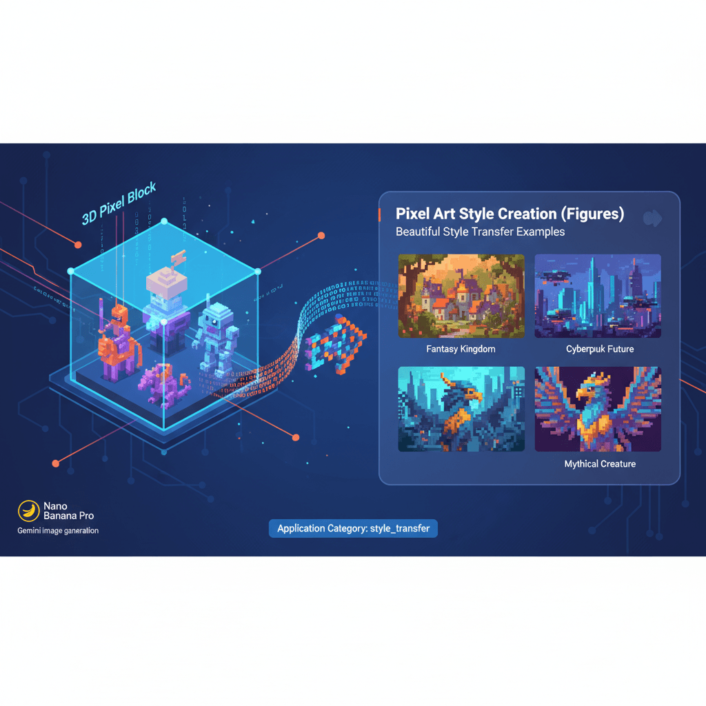 Artistic illustration of a figure in Perler Bead style, created using AI with Nano Banana Pro for stunning style transfer.