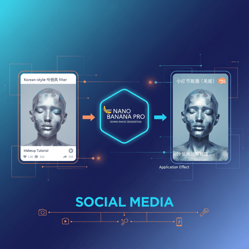 Artistic Xiaohongshu Cover for beauty content, created with Nano Banana Pro AI for social media engagement.