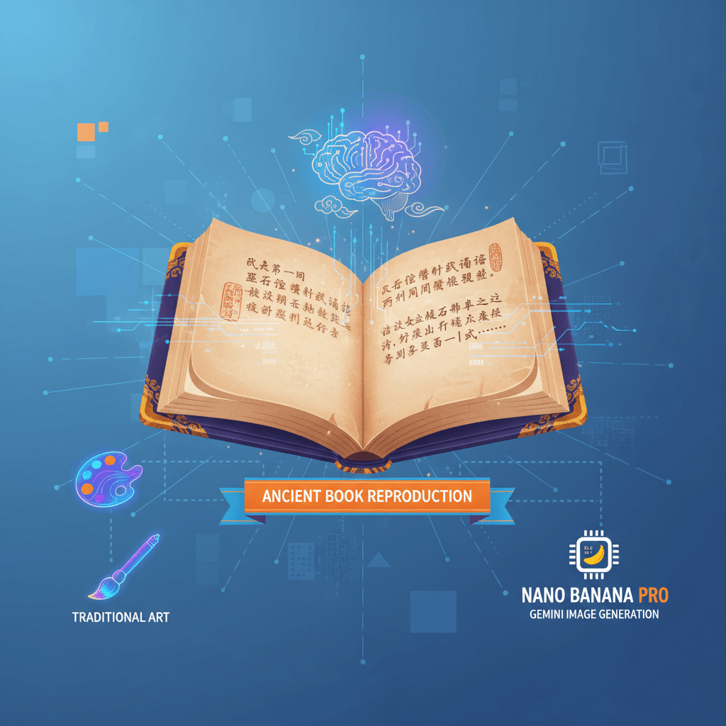 古风艺术配图,使用Nano Banana Pro (Gemini) AI生成,展示古籍复刻《红楼梦》的精美细节。