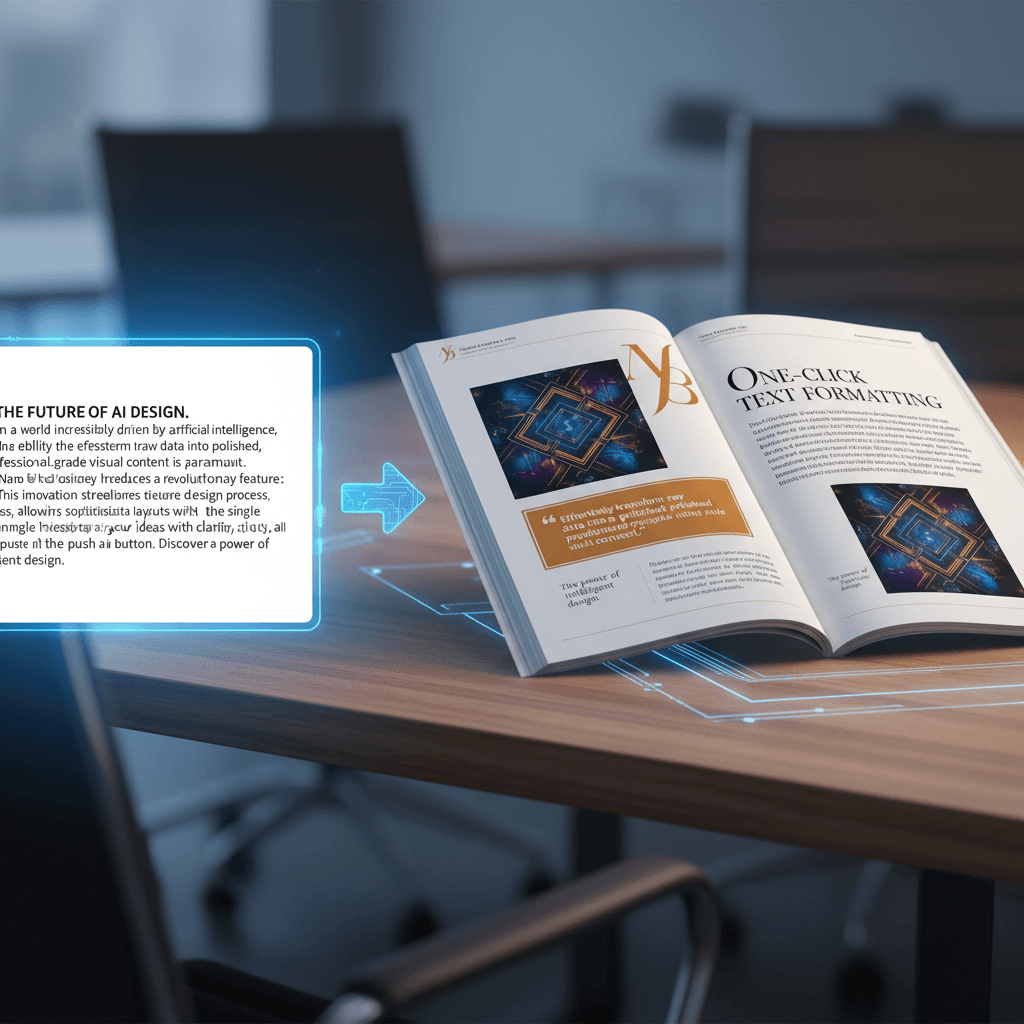 使用Nano Banana Pro AI生成的精美文字排版示例,展示文字一键排版的核心功能。