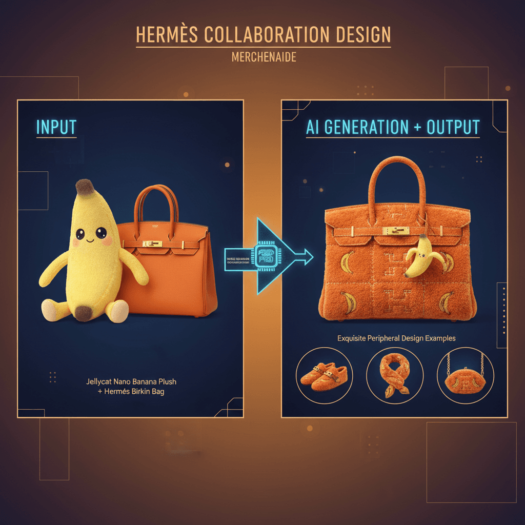 精美爱马仕联名设计周边,使用Nano Banana Pro AI生成,展现独特创意与风格。