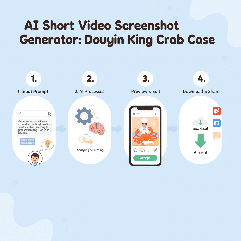 使用步骤:通过 AI工具 Nano Banana Pro 创建的抖音短视频截图,展示简洁易用的社交媒体示例。