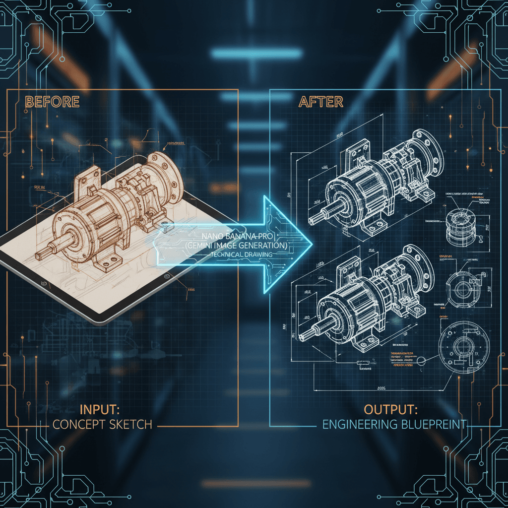 精美技术图解示例,使用Nano Banana Pro进行AI生成,核心功能为技术图纸绘制。