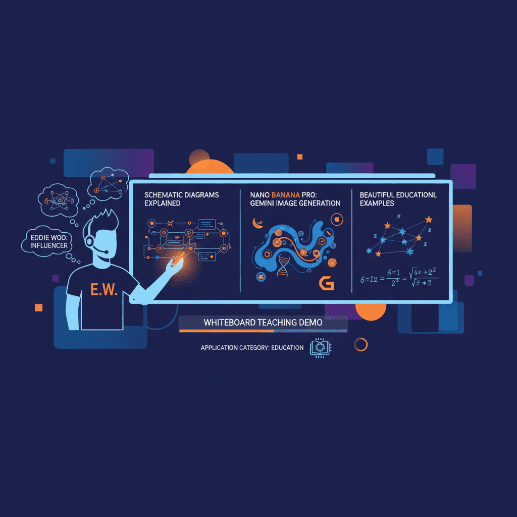 使用Nano Banana Pro AI生成的白板教学演示,展示精彩的教育示例。