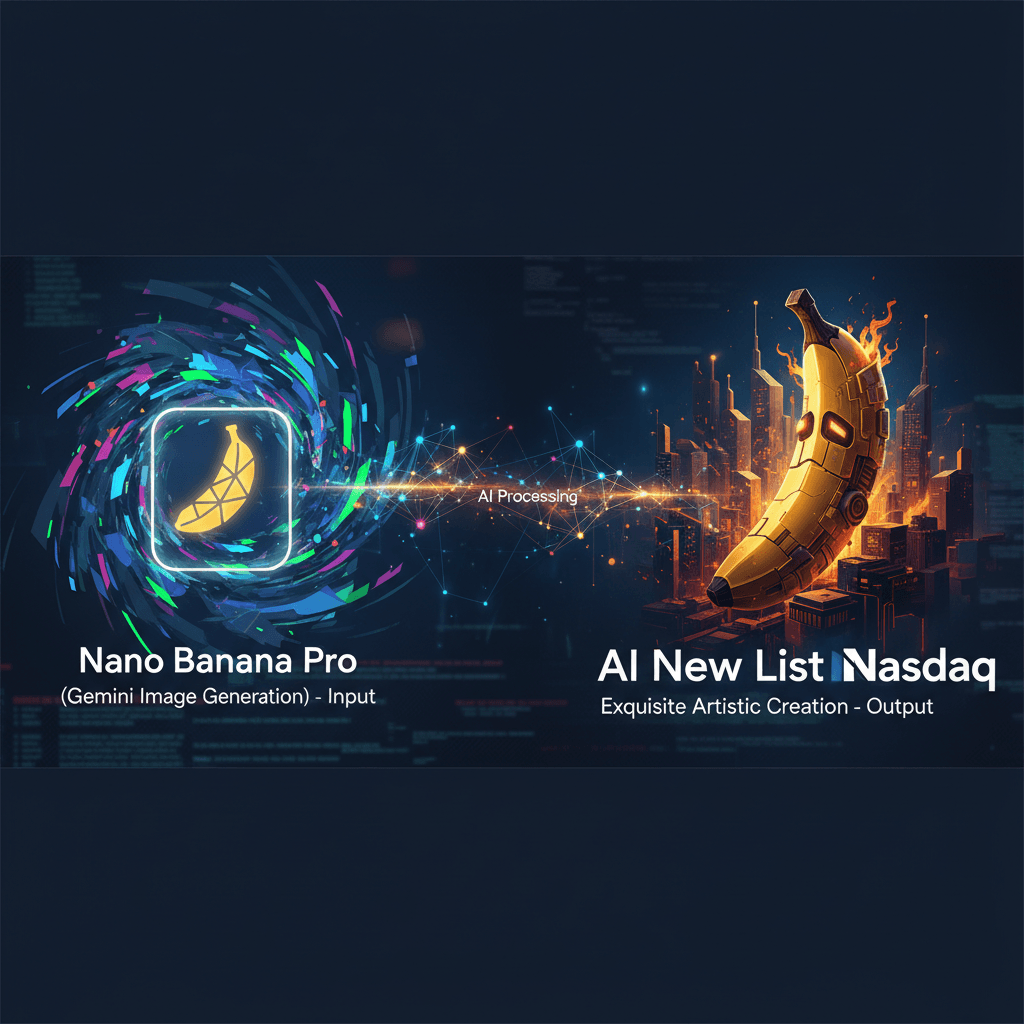 使用Nano Banana Pro创作的精美AI生成艺术作品,展示AI新榜纳斯达克核心功能。