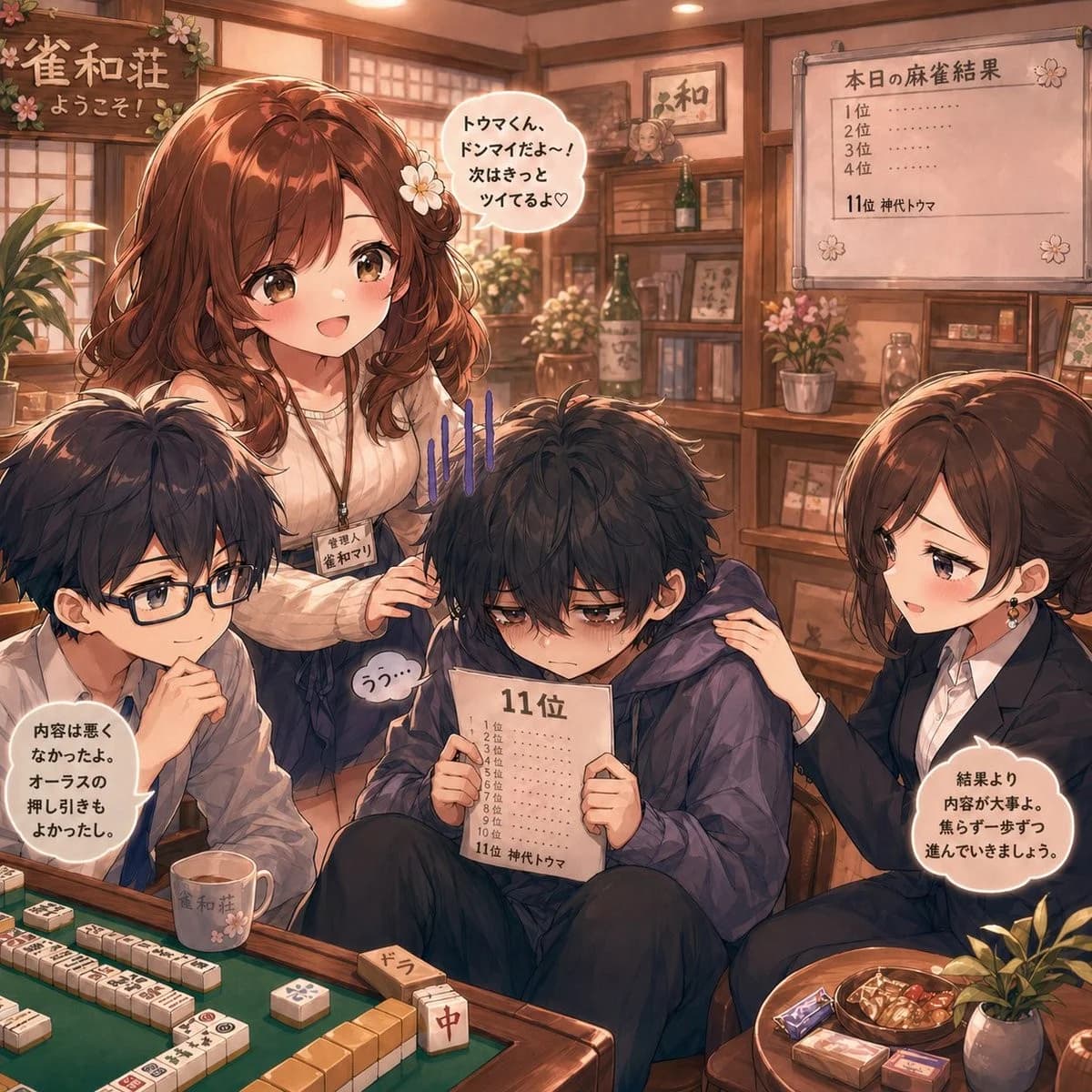 麻雀敗北後の慰め