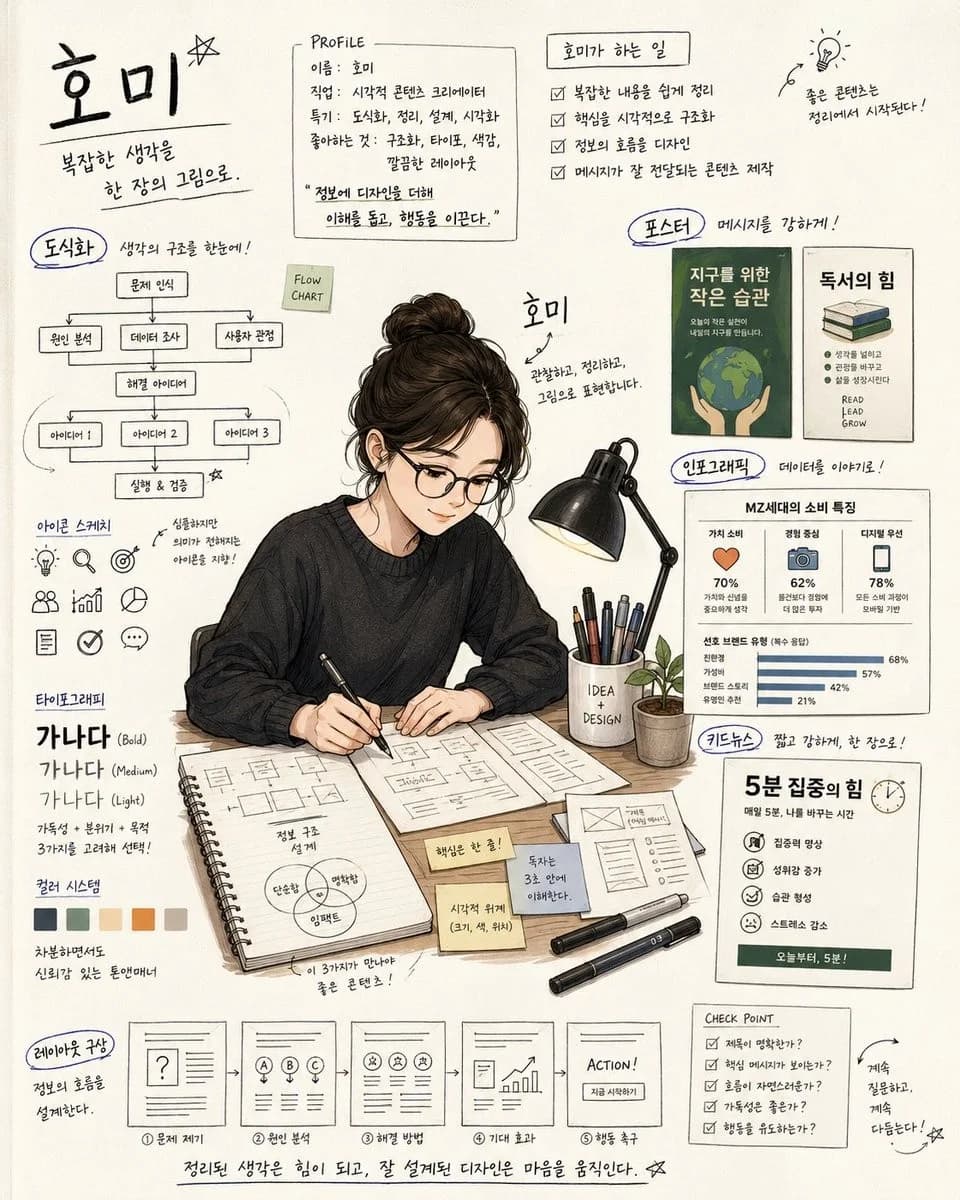 Handwritten Note Portrait