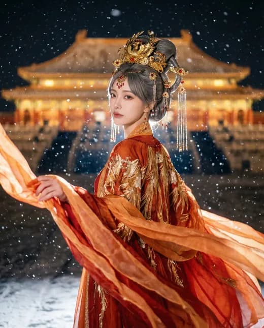 Tatapan Mahkota Phoenix di Kota Terlarang Bersalju