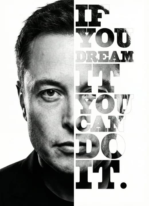 Potret Mimpi Hitam Putih Musk