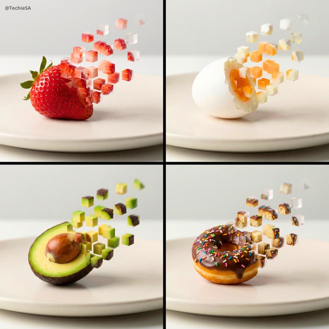 极简主义食物摄影作品