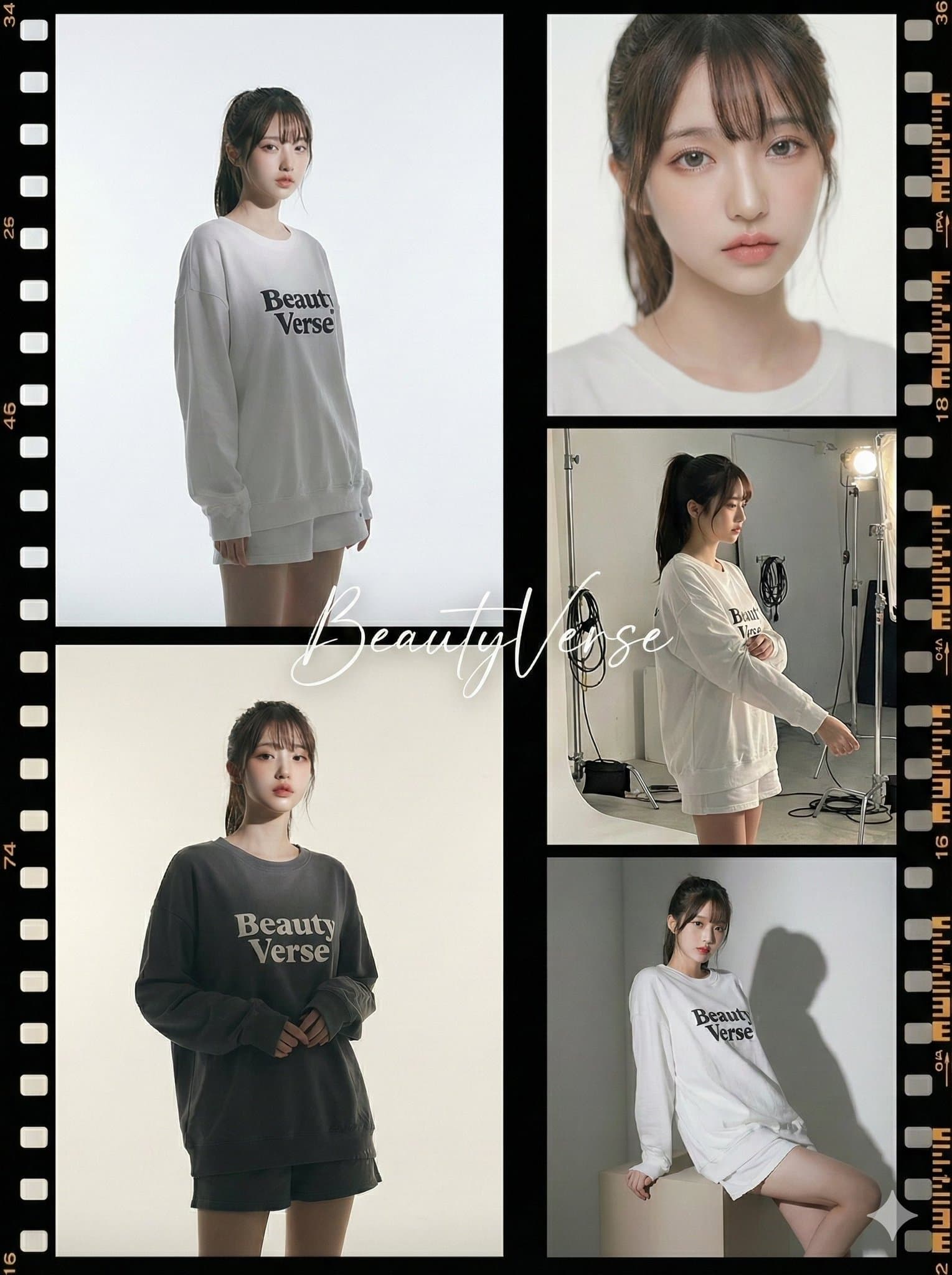 5패널 와이드 포맷 필름 콜라주