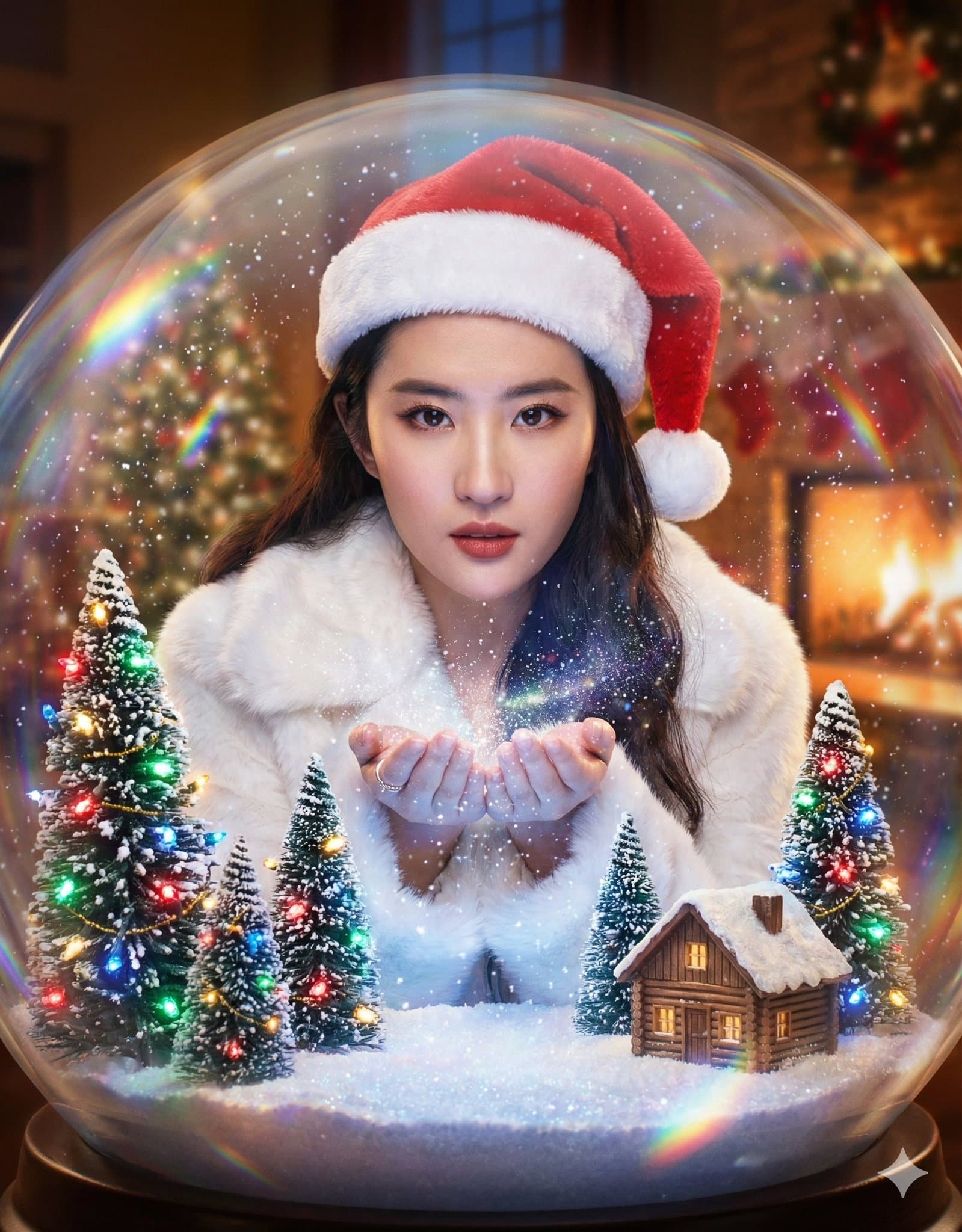 Christmas Special - People Frozen in Giant Fantasy Snow Globes — Generated result