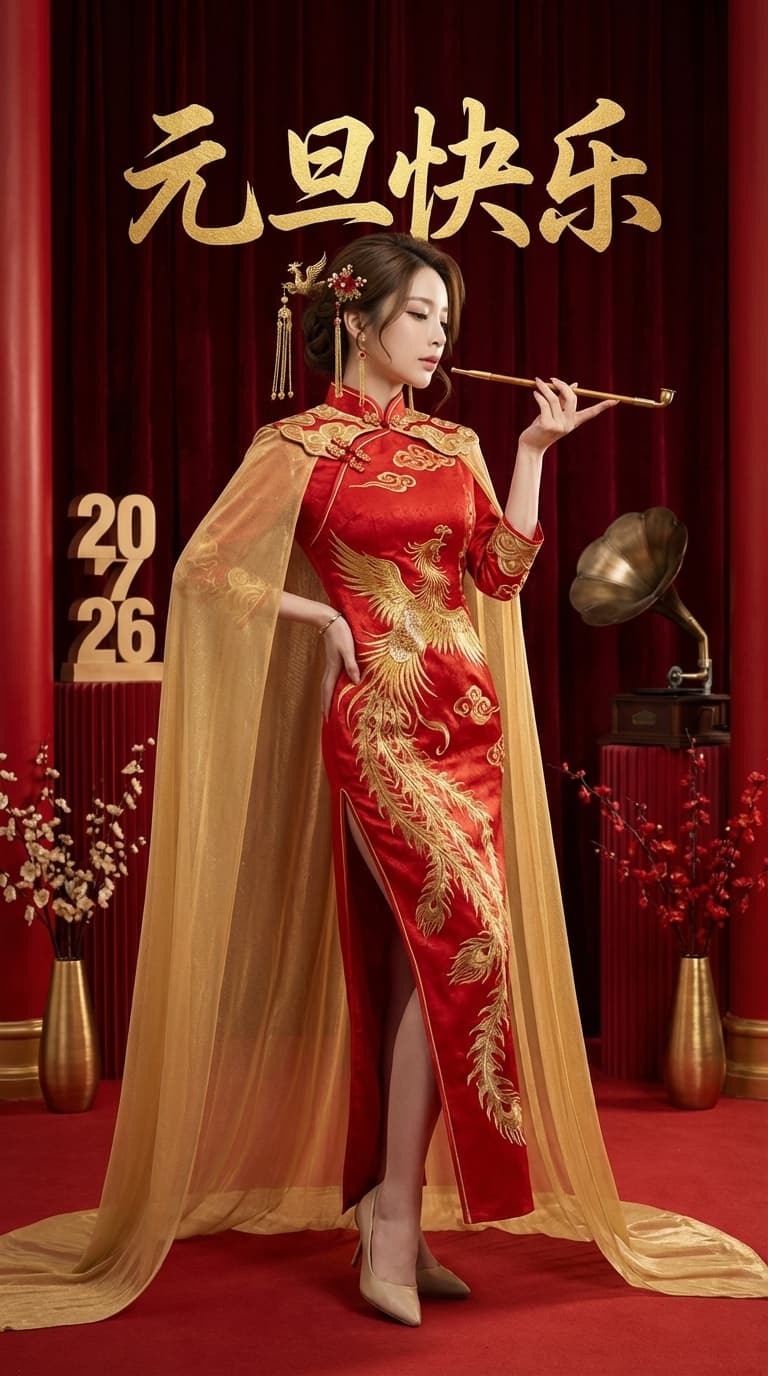Spesial Tahun Baru - Gaya Sosialita Cheongsam Retro